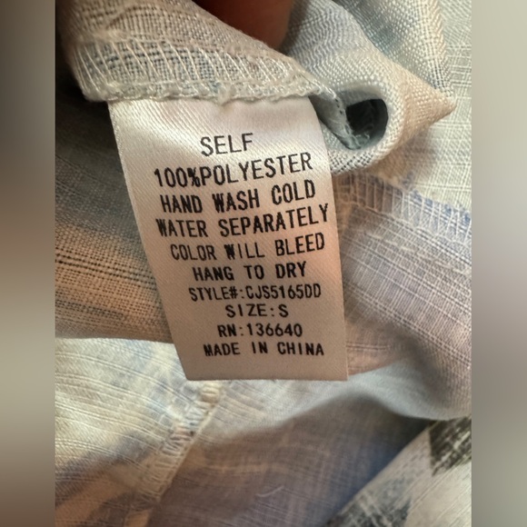 L'ATISTE Blue and Green Patterned Jumpsuit Size Small. E71 - Picture 15 of 15